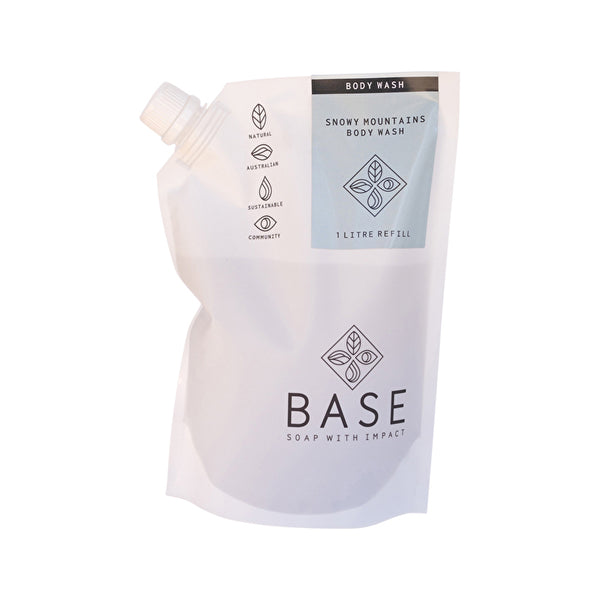 Base (Soap With Impact) Body Wash Snowy Mountain Refill 1000ml