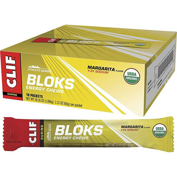 Clif Bloks Energy Chews Margarita 150mg Sodium 18x60g