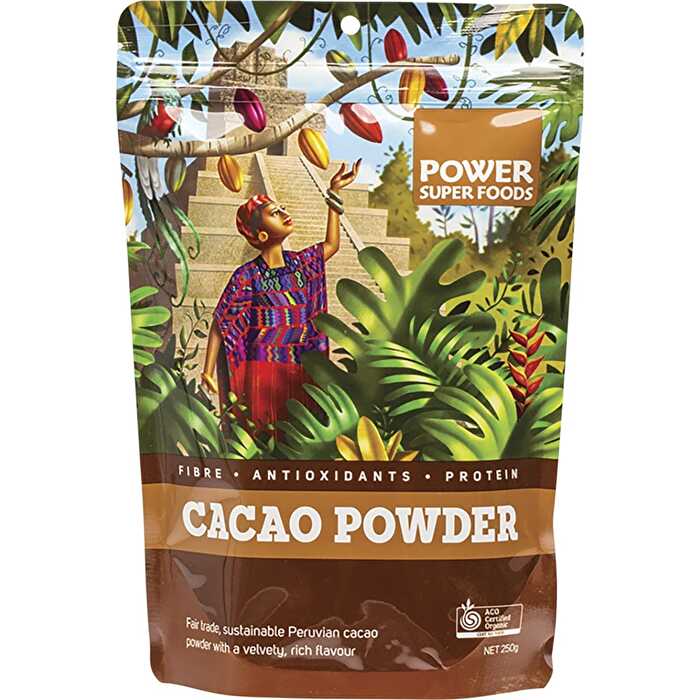 Power Super Foods Cacao Powder Certified Organic 250g