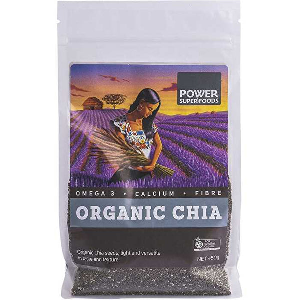 Power Super Foods Chia Seeds Certified Organic 450g