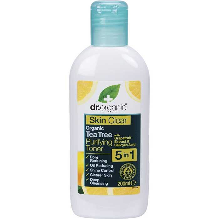 Dr Organic Purifying Toner Skin Clear Organic Tea Tree 200ml