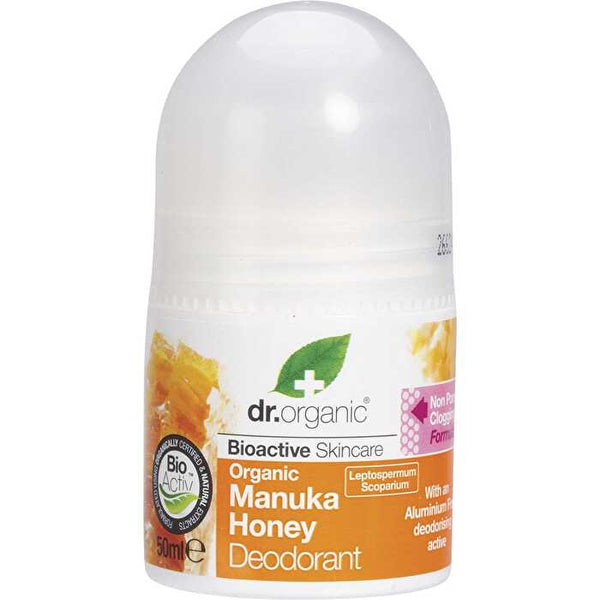 Dr Organic Roll-On Deodorant Organic Manuka Honey 50ml