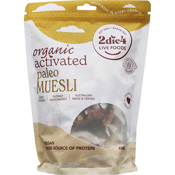 2die4 Live Foods Organic Activated Paleo Muesli 600g