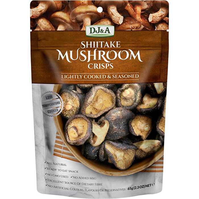 Dj&a Shiitake Mushroom Crisps 9x65g