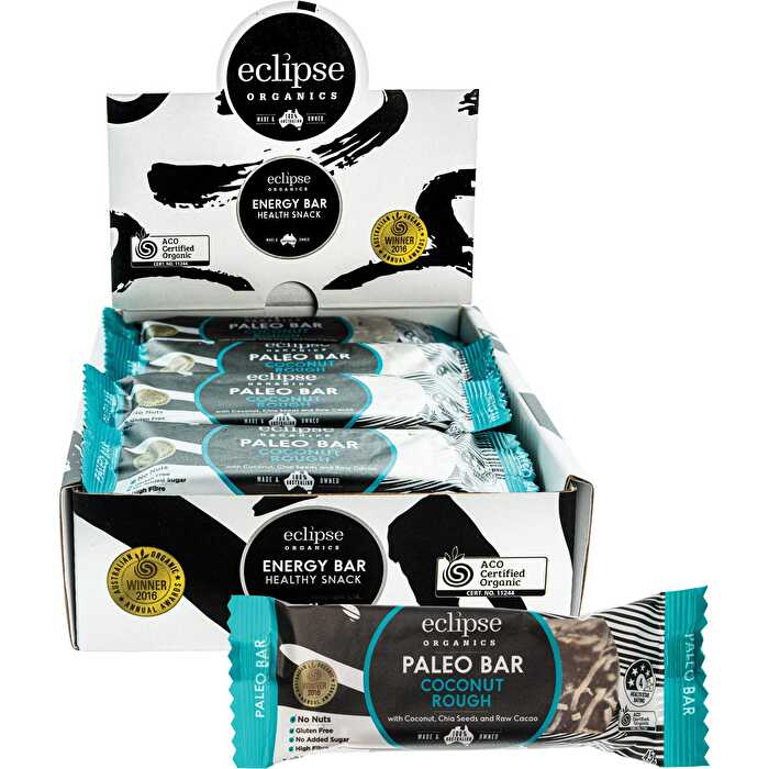 Eclipse Organics Raw Paleo Bar Coconut Rough 12x45g