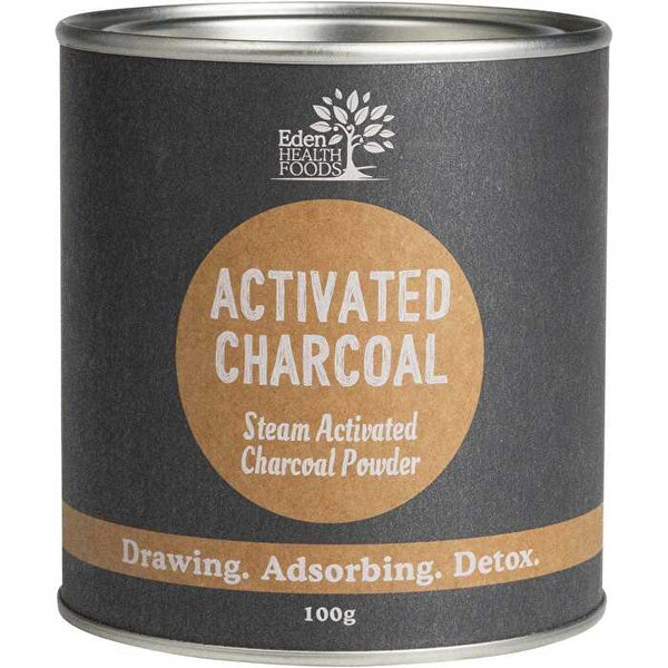 Eden Healthfoods Activated Charcoal Steam Activated Charcoal Powder 100g