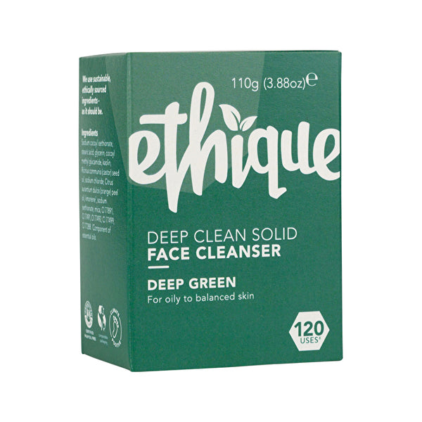 Ethique Solid Face Cleanser Bar Deep Green 100g