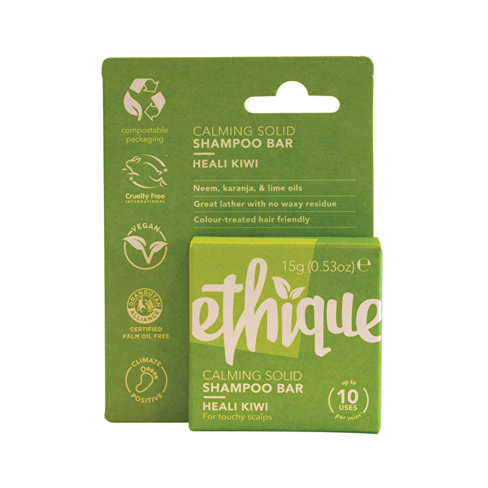 Ethique Bar Shampoo Calming Solid Heali Kiwi (For Touchy Scalps) 15g