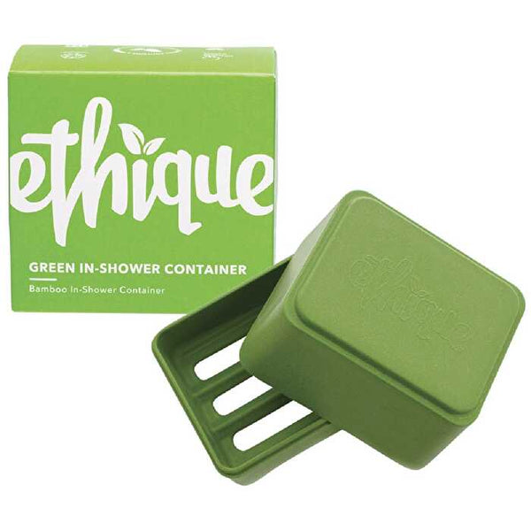 Ethique Bamboo & Cornstarch Shower Container Green