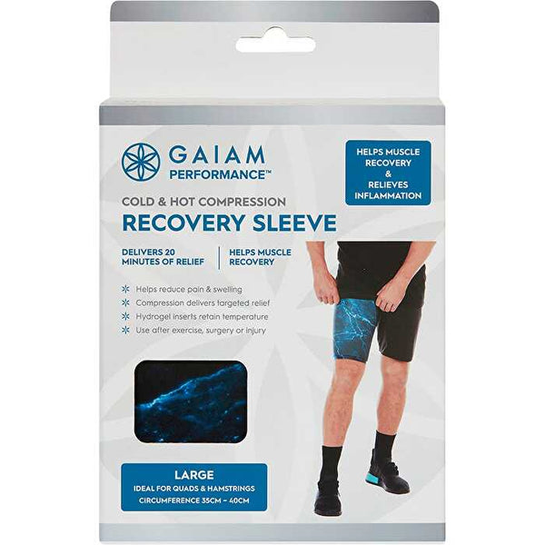 Gaiam Cold & Hot Compression Recovery Sleeve Large