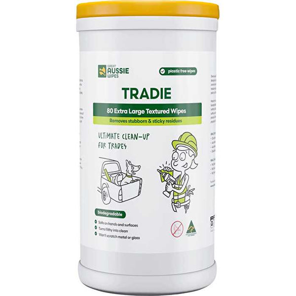 Great Aussie Wipes Tradie Extra Large Textured Wipes 80pk