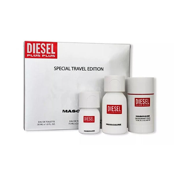 Diesel Plus Plus Men 3pc Set - Eau De Toilette & Deo & Eau De Toilette 30ml 75ml