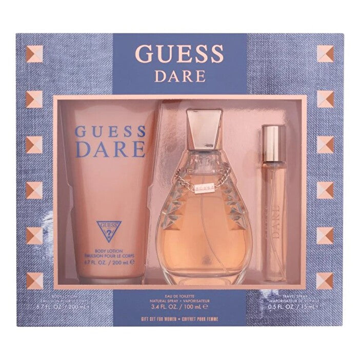 Guess Darewoman 3pc Set - Eau De Toilette & Body Lotion & 15ml Purse Spray 100ml 200ml