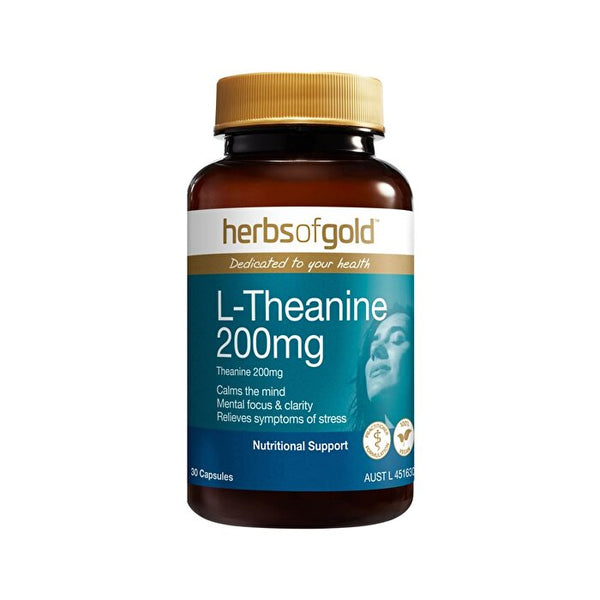 Herbs of Gold L-Theanine 200mg 30c