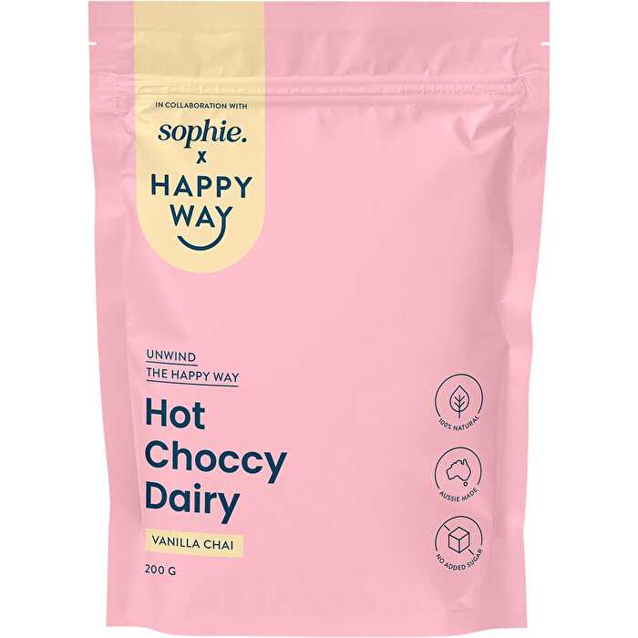 Happy Way Sophie's Hot Choccy Dairy Vanilla Chai 200g