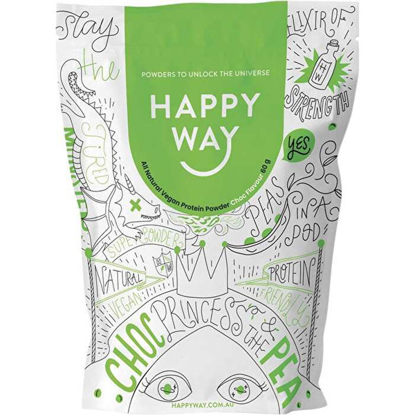 Happy Way Vegan Protein Powder Chocolate 6x60g