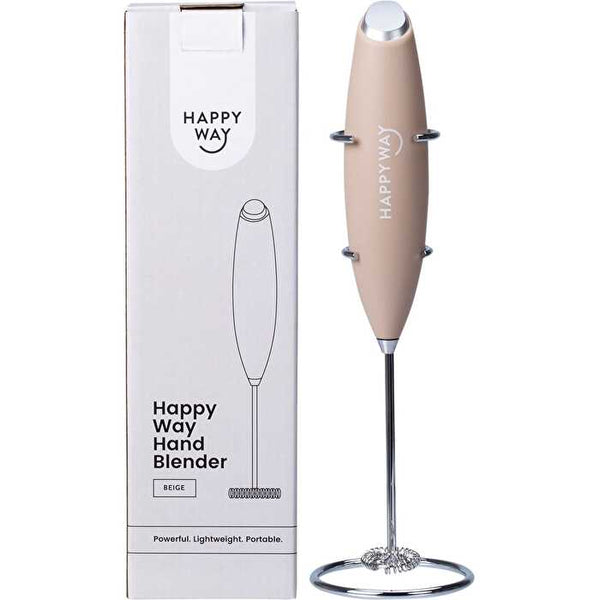 Happy Way Hand Blender Beige with Stand