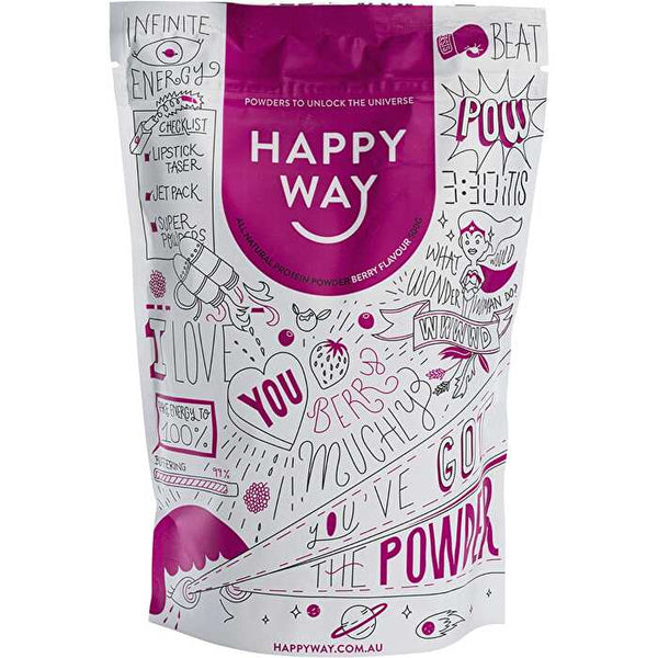 Happy Way Whey Protein Powder Berry 500g