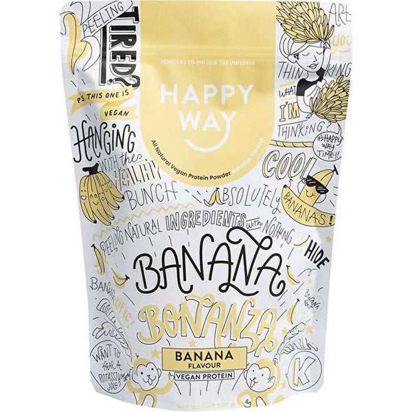 Happy Way Vegan Protein Powder Banana 500g