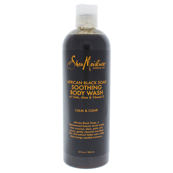 Shea Moisture African Black Soap Soothing Body Wash by Shea Moisture for Unisex - 13 oz Body Wash