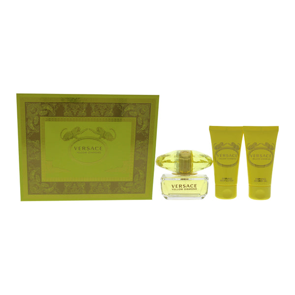 Versace Versace Yellow Diamond For Women - 3 Pc Gift Set Eau De Toilette Spray Perfumed Shower Gel Perfumed Body Lotion 50ml/1.7oz