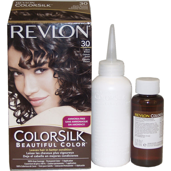 Revlon Colorsilk Beautiful Color - 30 Dark Brown by Revlon for Unisex - 1 Application Hair Color