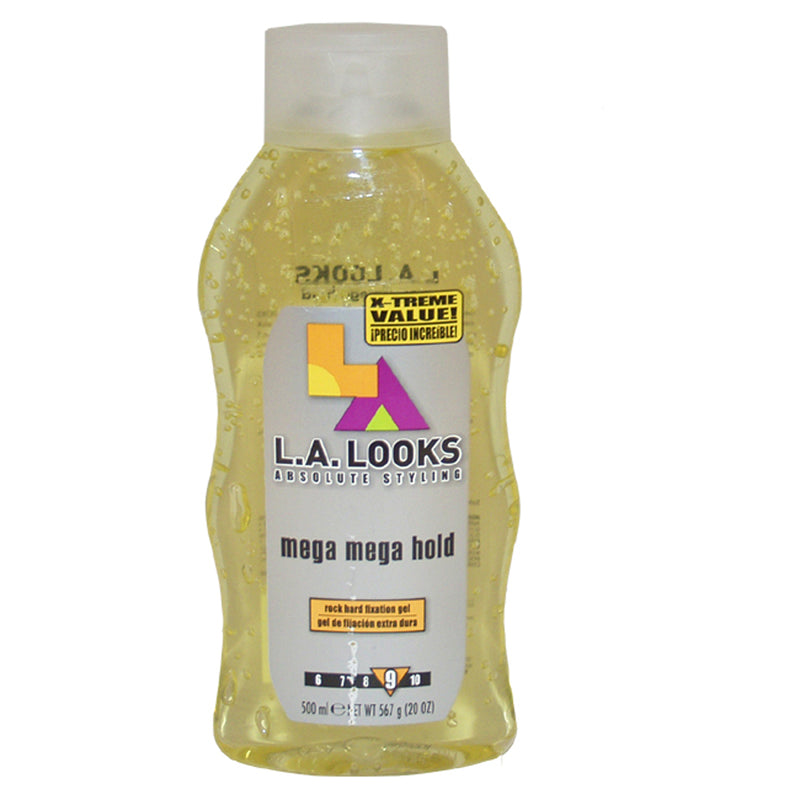 L.A. Looks Mega Mega Hold Styling Gel by L.A. Looks for Unisex - 20 oz Gel