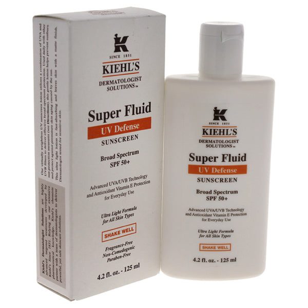 Kiehl's Super Fluid Daily UV Defense SPF 50 Plus by Kiehls for Unisex - 4.2 oz Sunscreen