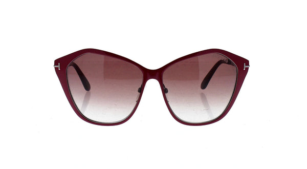 Tom Ford TF391 69Z Lena - Burgundy Ruthenium-Brown Grandient by Tom Ford for Women - 58-13-140 mm Sunglasses