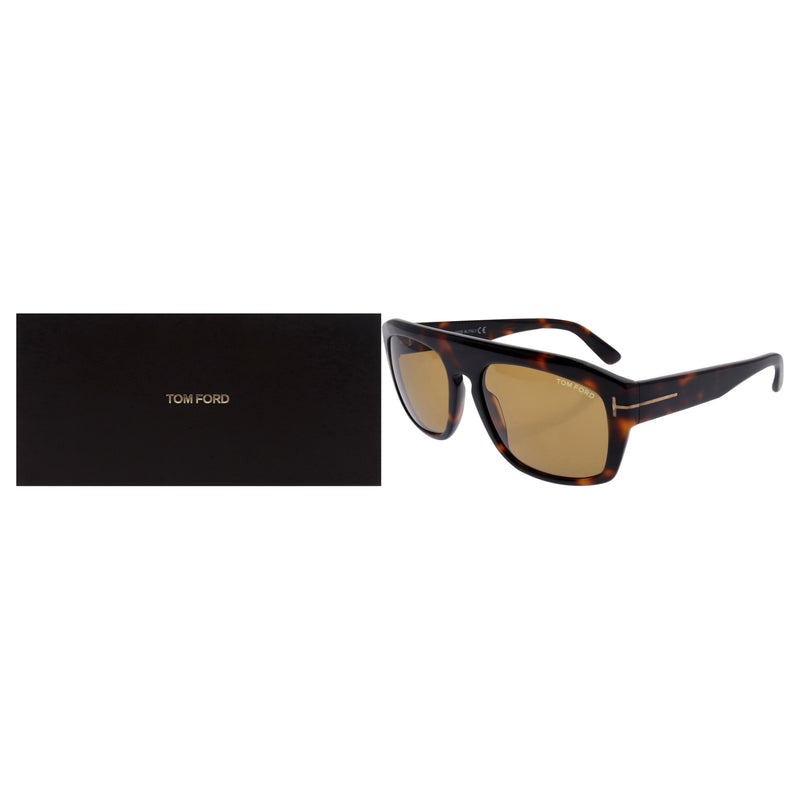 Tom Ford TF470 56E Conrad - Havana-Brown by Tom Ford for Women - 58-18-145 mm Sunglasses