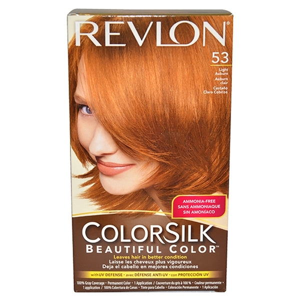 Revlon Colorsilk Beautiful Color - 53 Light Auburn 5R by Revlon for Unisex - 1 Application Hair Color