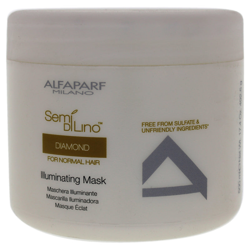 AlfaParf Semi Di Lino Diamond Illuminating Mask by ALFAPARF for Unisex - 17.4 oz Mask