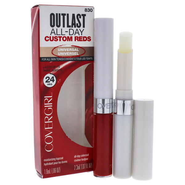 Covergirl Outlast All Day Custom Reds Lipcolor - 830 Your Classic Red by CoverGirl for Women - 0.13 oz Lip Color