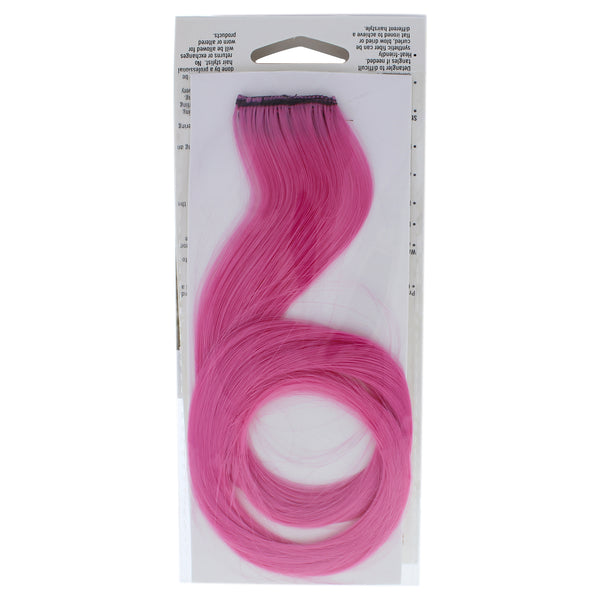 Hairdo Pop Color Strip Extension - Pink Sprinkles by Hairdo for Women - 18 Inch Hair Extension