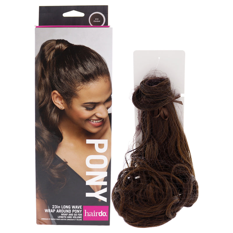 Hairdo Wave Wrap Around Pony - R10 Chestnut by Hairdo for Women - 23 Inch Hair Extension