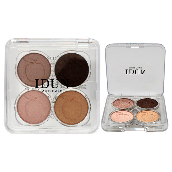 Idun Minerals Eyeshadow Palette - 402 Brunkulla by Idun Minerals for Women - 4 x 0.03 oz Eye Shadow