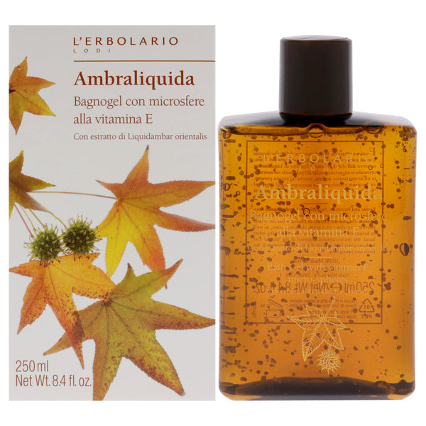 LErbolario Bath Gel with Vitamin E Micro-Spheres - Ambraliquida by LErbolario for Unisex - 8.4 oz Shower Gel