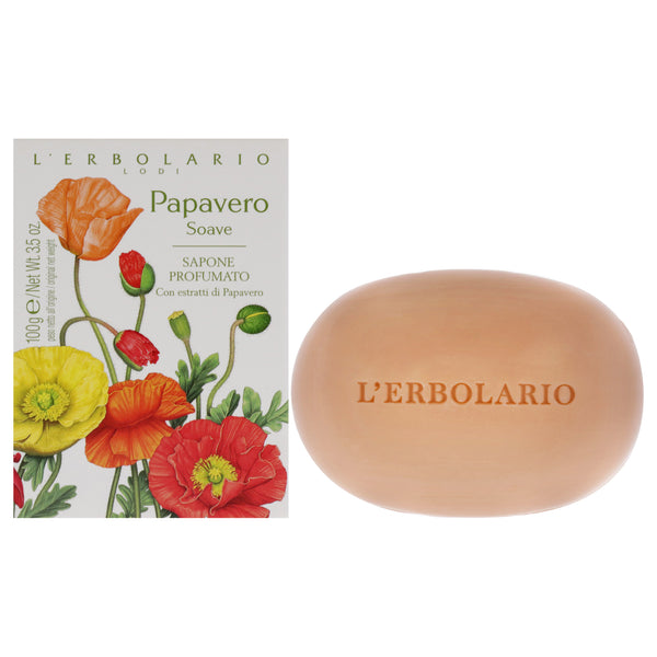 LErbolario Sweet Poppy Perfumed Soap by LErbolario for Unisex - 3.5 oz Soap