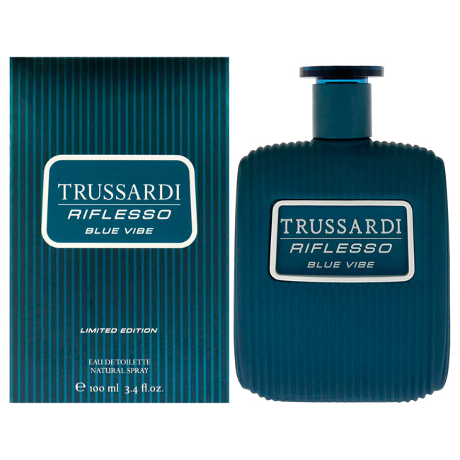 Riflesso Blue Vibe Limited Edition by Trussardi for Men - 3.4 oz EDT Spray
