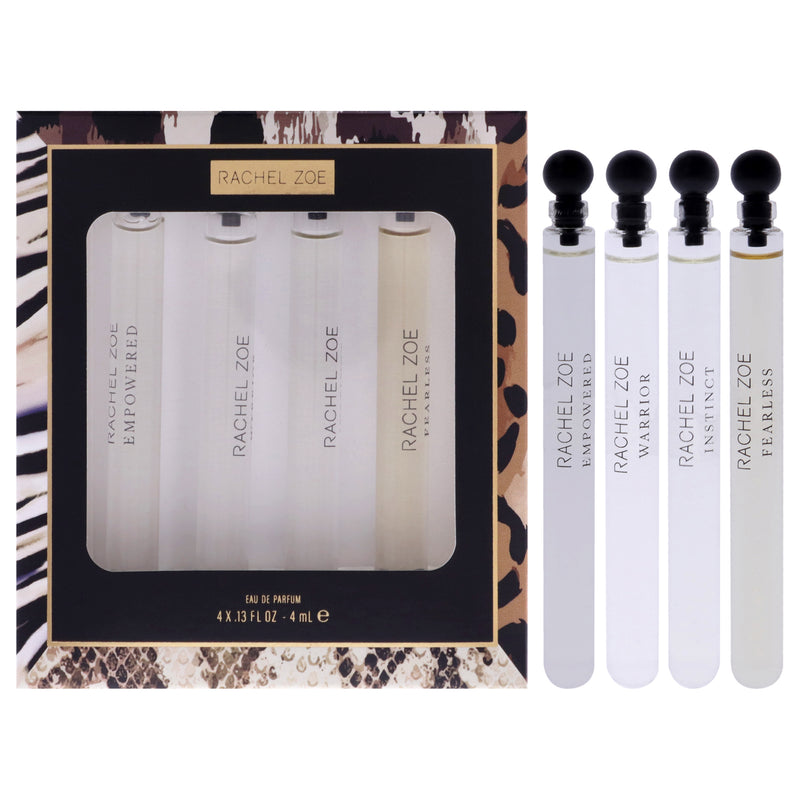 Rachel Zoe Rachel Zoe by Rachel Zoe for Women - 4 Pc Mini Gift Set 0.13oz Fearless EDP Spray, 0.13oz Warrior EDP Spray, 0.13oz Instinct EDP Spray, 0.13oz Empowered EDP Spray