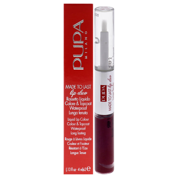 Pupa Milano Made To Last Lip Duo - 005 Deep Ruby by Pupa Milano for Women - 0.13 oz Lipstick