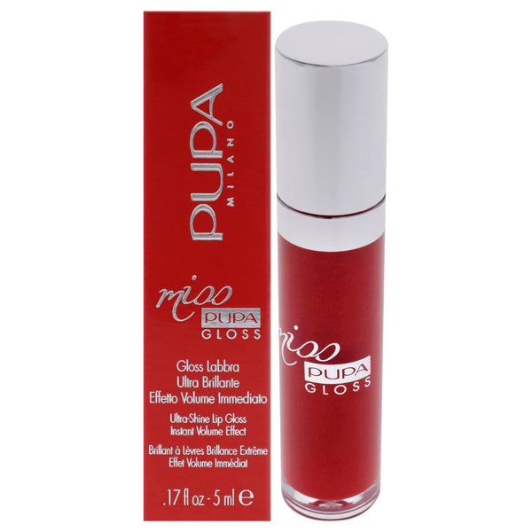 Pupa Milano Miss Pupa Gloss Ultra-Shine Lip Gloss - 205 Touch of Red by Pupa Milano for Women - 0.17 oz Lip Gloss