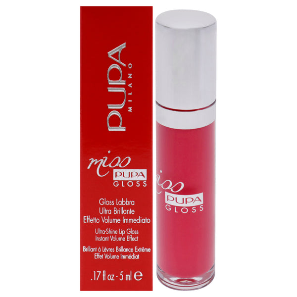 Pupa Milano Miss Pupa Gloss Ultra-Shine Lip Gloss - 303 Extreme Fuchsia by Pupa Milano for Women - 0.17 oz Lip Gloss