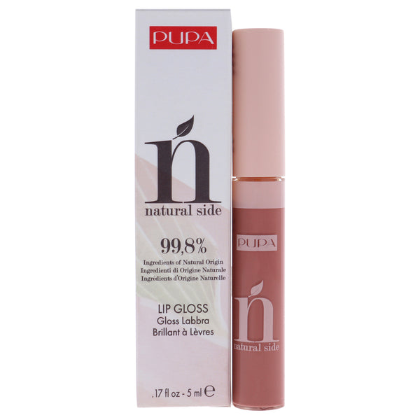 Pupa Milano Natural Side Lip Gloss - 002 Majestic Nude by Pupa Milano for Women - 0.17 oz Lip Gloss