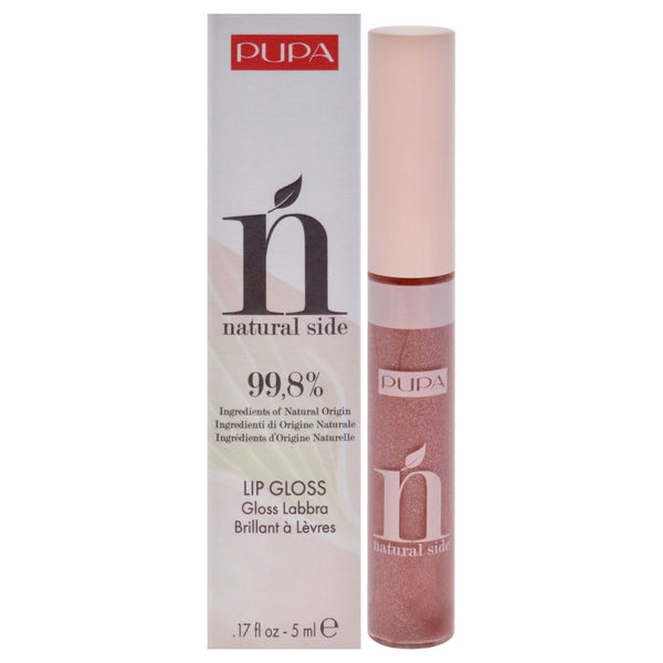 Pupa Milano Natural Side Lip Gloss - 004 Pearly Nude by Pupa Milano for Women - 0.17 oz Lip Gloss