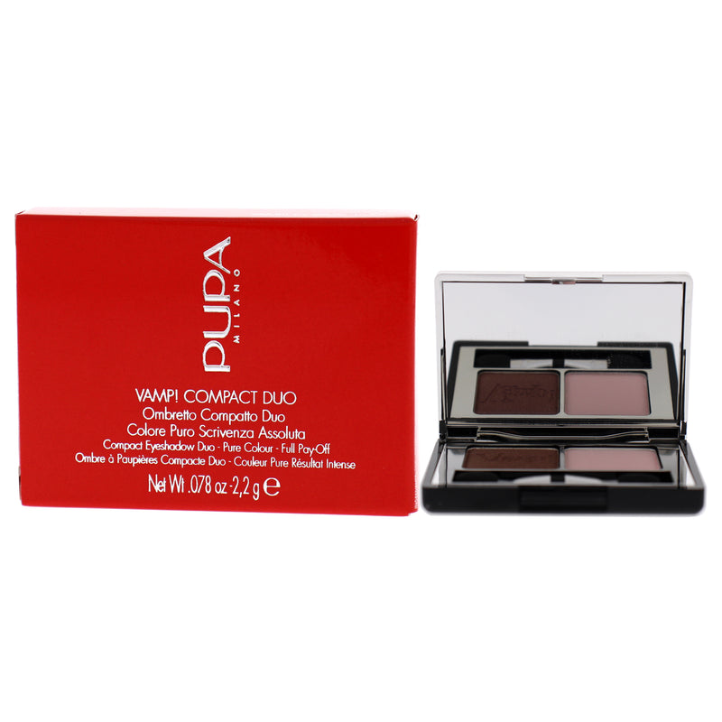 Pupa Milano Vamp! Compact Duo Eyeshadow - 003 Soft Mauve by Pupa Milano for Women - 0.078 oz Eye Shadow