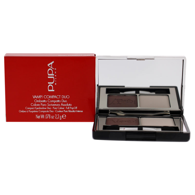 Pupa Milano Vamp! Compact Duo Eyeshadow - 006 Brown Vanilla by Pupa Milano for Women - 0.078 oz Eye Shadow