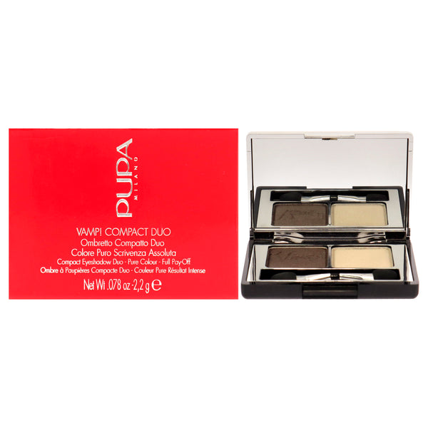 Pupa Milano Vamp! Compact Duo Eyeshadow - 008 Cream Taupe by Pupa Milano for Women - 0.078 oz Eye Shadow