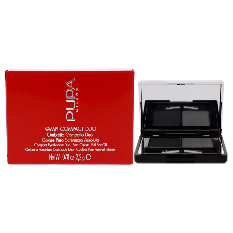 Pupa Milano Vamp! Compact Duo Eyeshadow - 009 Silver Stone by Pupa Milano for Women - 0.078 oz Eye Shadow