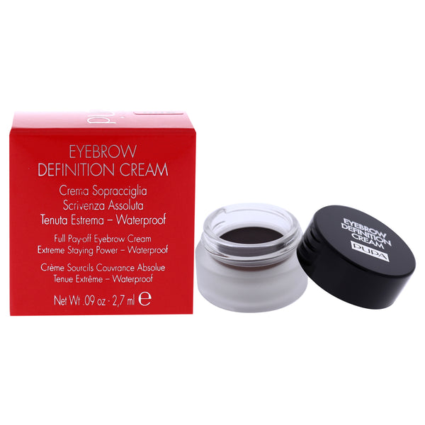 Pupa Milano Eyebrow Definition Cream - 005 True Ebony by Pupa Milano for Women - 0.09 oz Eyebrow Cream